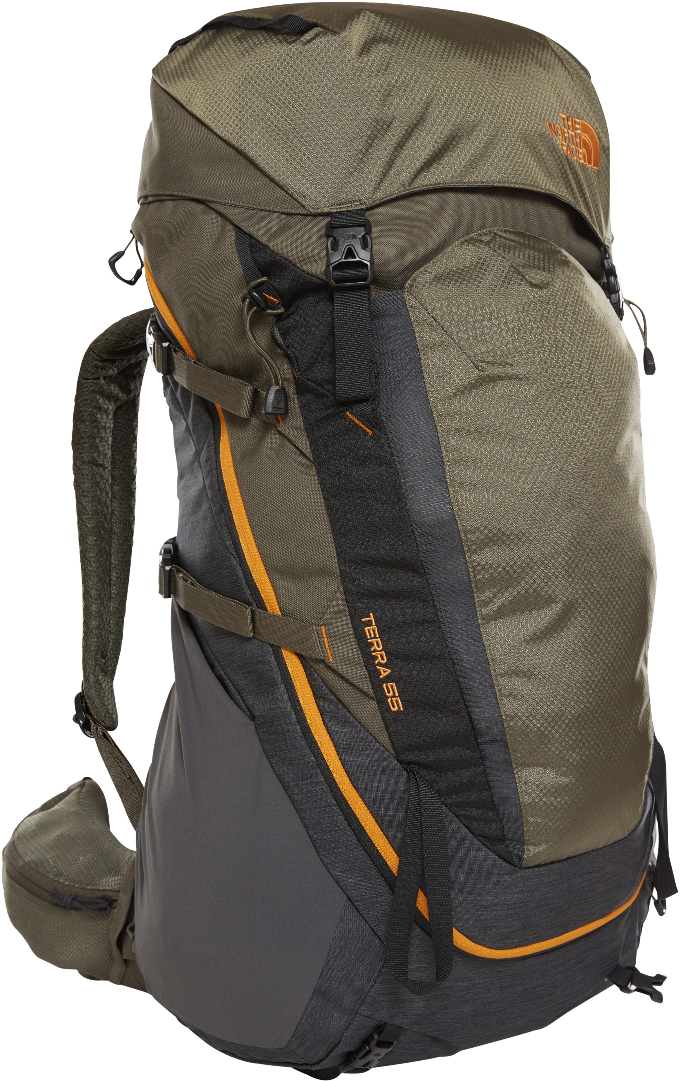 The North Face Terra 55 Backpack tnf dark grey heather/new taupe green